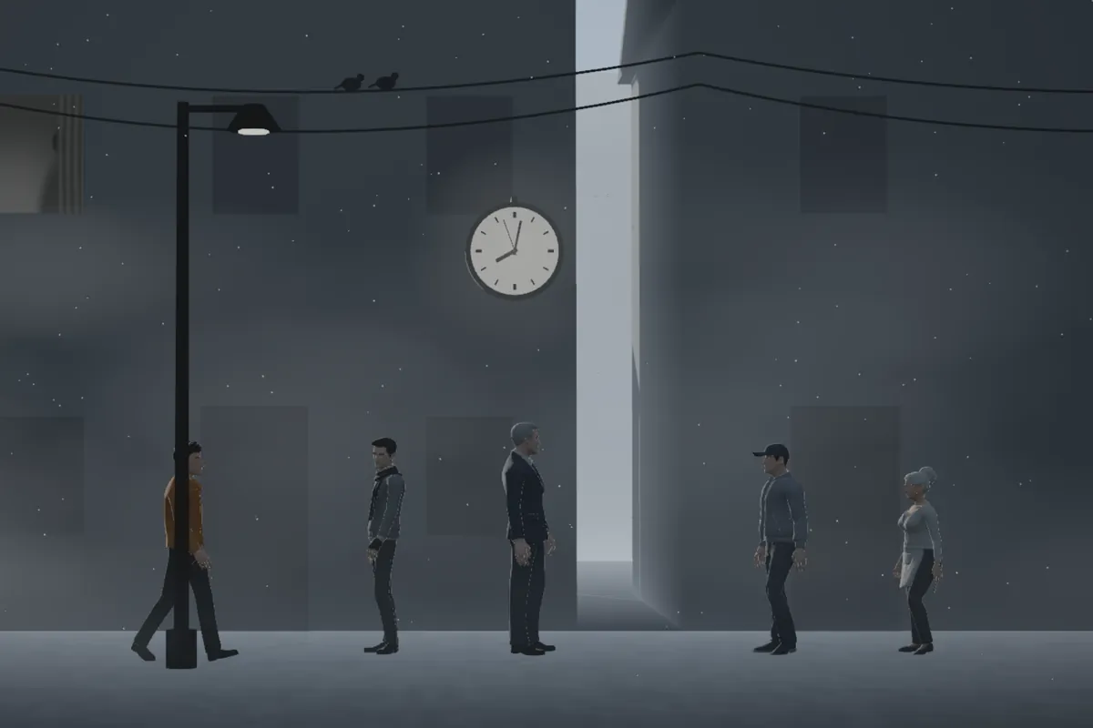 The street under the clock: Owen and the people of the town